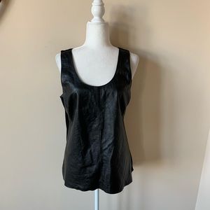 Cynthia Rowley genuine leather tank #4075